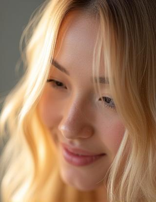 Subtle blonde highlights