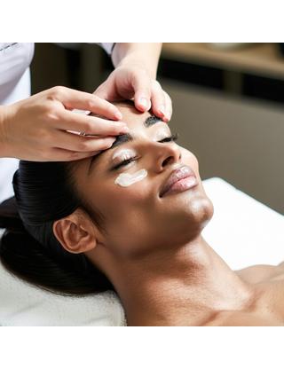 Scalp treatment in progress